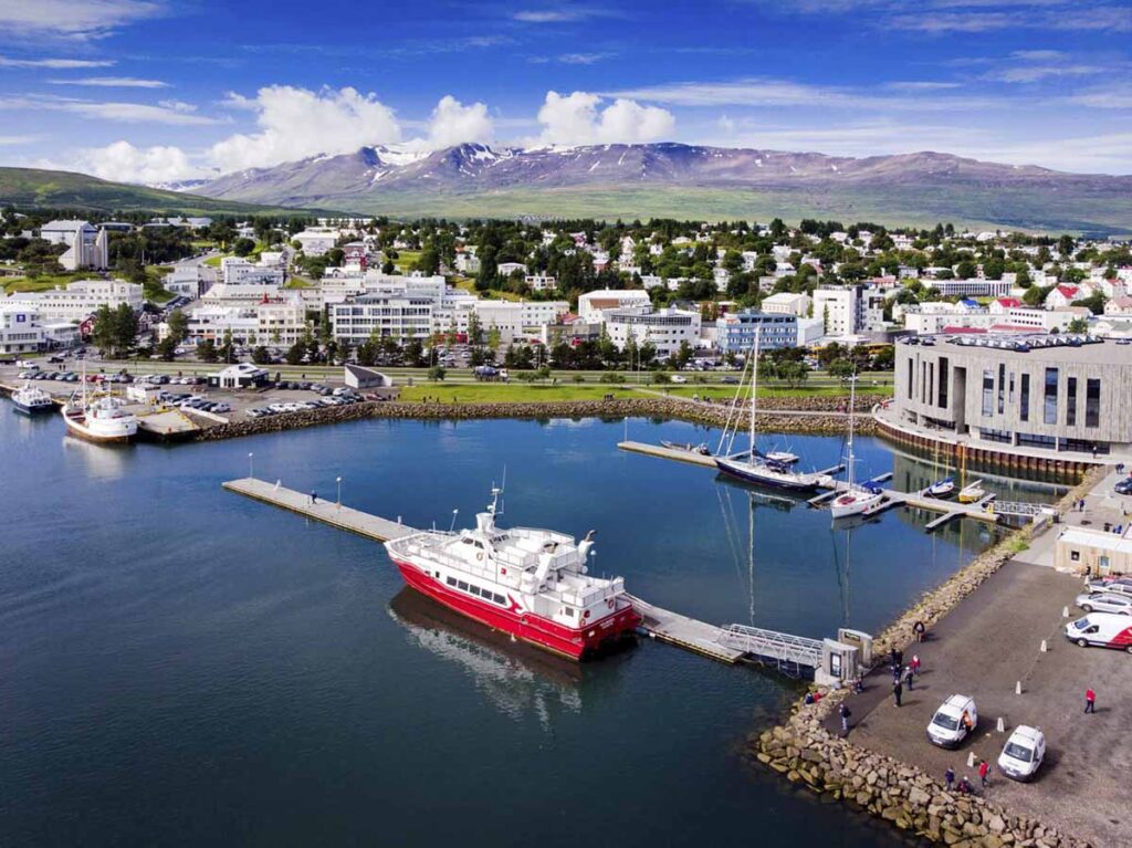 Übersicht, Hafen, Akureyri, Island