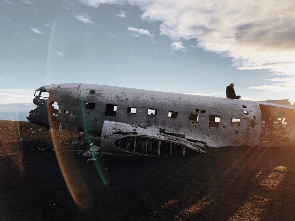 DC-3 Flugzeugwrack, Island