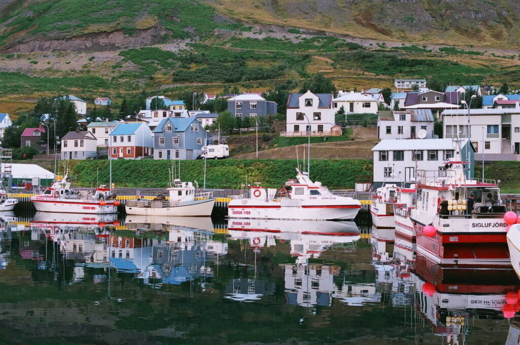 Fischerboote, Hafen, Siglufjörður, Island