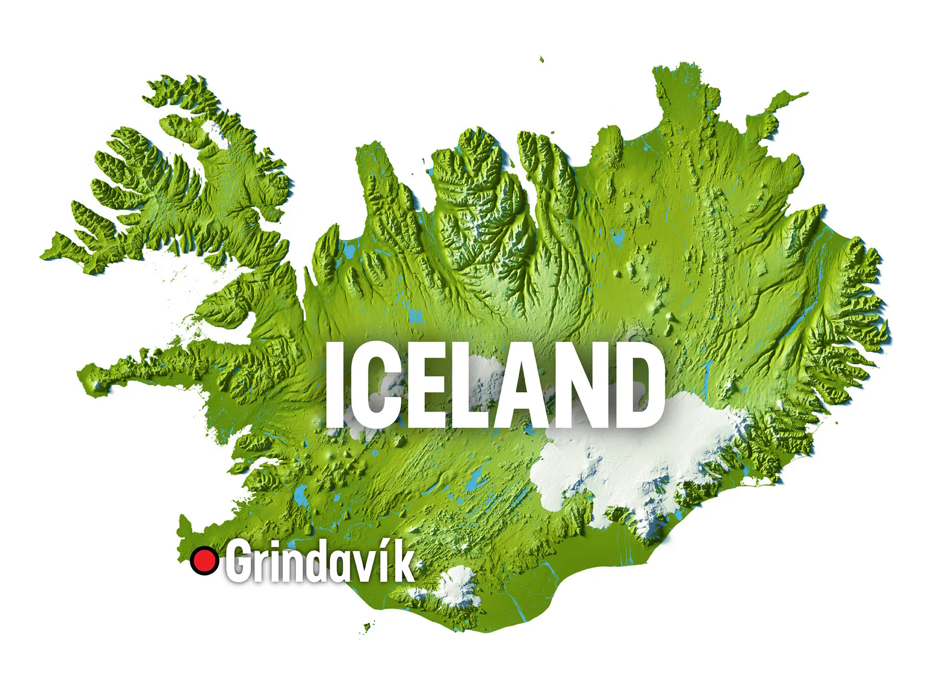Lage Grindavík - Islandkarte; @VisitIceland