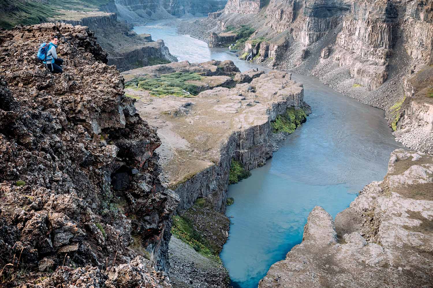 Schlucht im Jökulsárgljúfur-Nationalpark