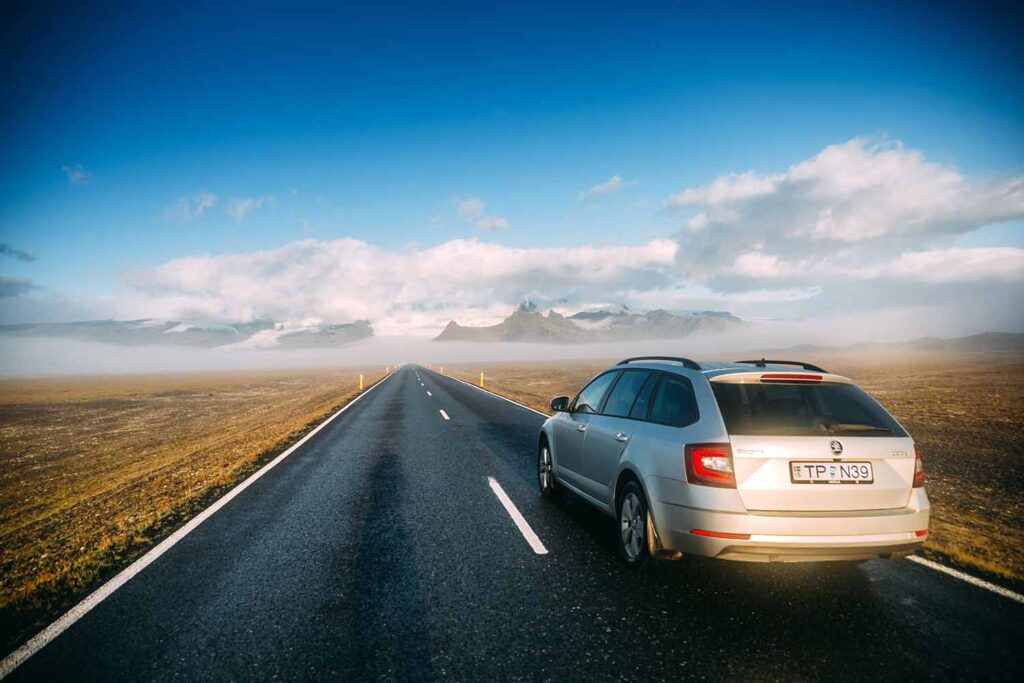 Ringstrasse, Auto, Gletscher, Island