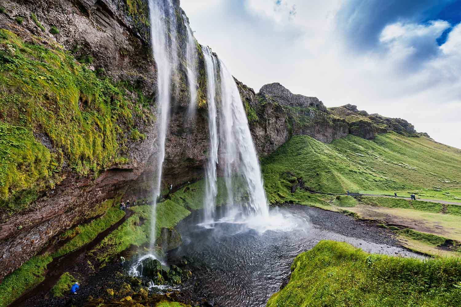 Wasserfall, Seljalandsfoss, Island