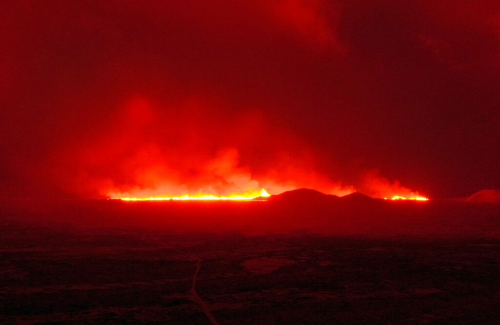Spalteneruption, Vulkanausbruch, 18.12.2023, Reykjanes, Island