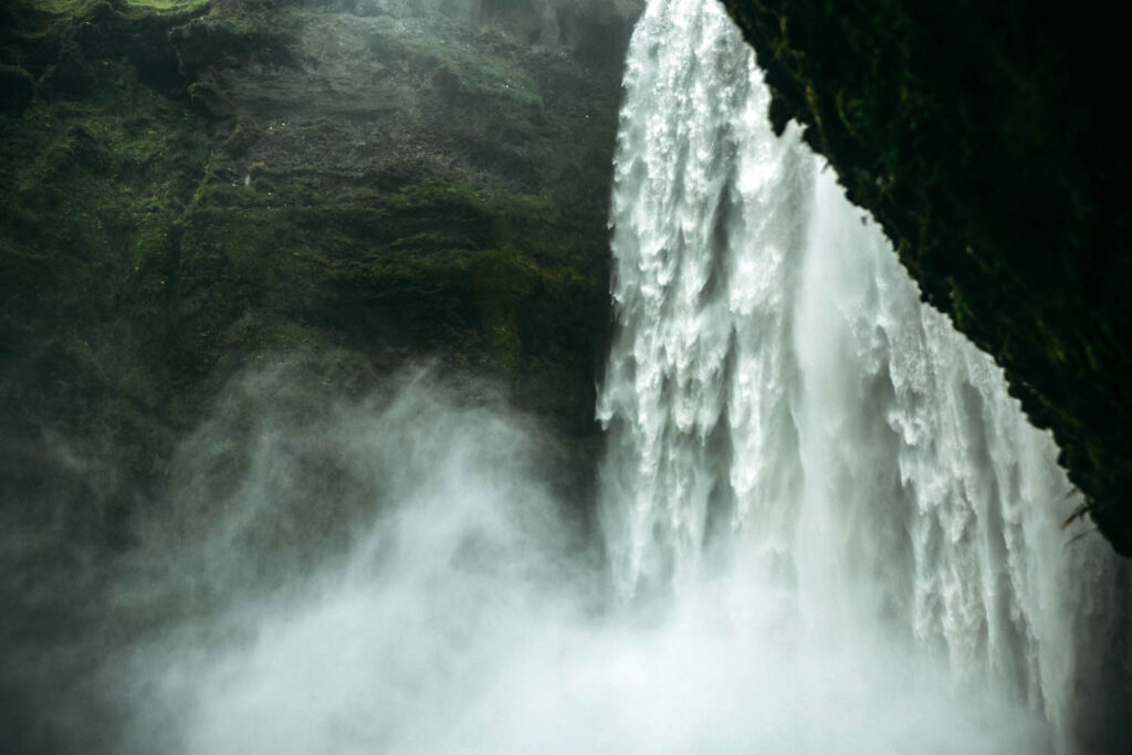 Wasserfall, Skogafoss, Gischt, Island