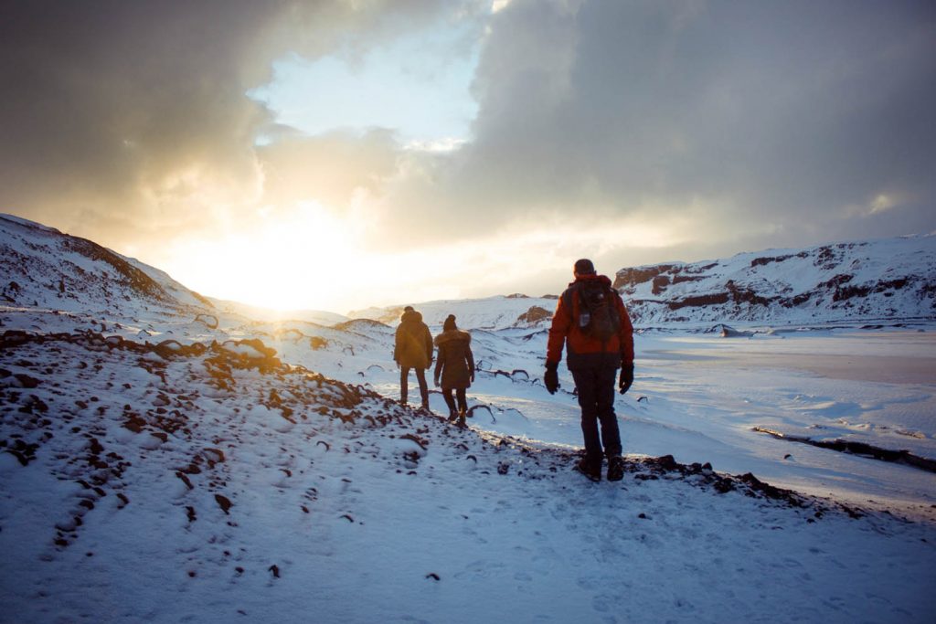 Winterwanderung in Island